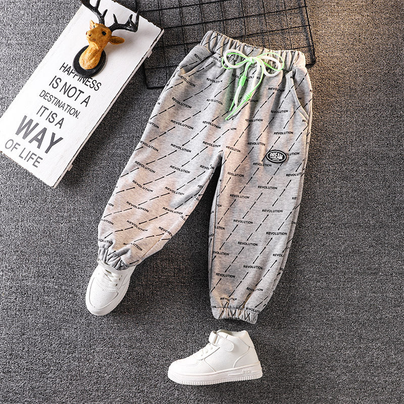 Toddler Boys Pants Boys' Pants Spring and Autumn Sports Casual Pants