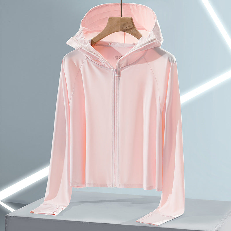 Sun Resistant Clothes Ice Silk Sun Protection Clothing Female UV Protection