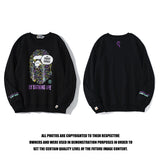 Shark Print Sweatshirts Spring Fashion Brand Round Neck Pullover Undershirt Sweater