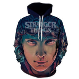 Stranger Things Hellfire Club Coat 3D Digital Printing Anime Hooded Sweater Men's