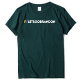 Let's Go Brandon T Shirt Letter Print Short-Sleeve T-shirt Bottoming Shirt