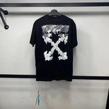 Men's Tshirt Cotton Casual Arrow Flower Print Owt t shirt