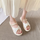 Nude Block Heel Peep Toe Stiletto Sandals