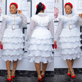 Nina Parker Black Dress Long Sleeve Cake Dress Sexy Lace Dress