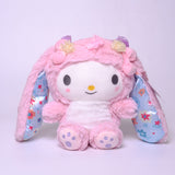 My Melody Plush Japanese Sanrio Series Easter Rabbit Clow M Melody Cinnamon Dog Plush Toy Doll Pendant Kulomi