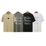 We11 Done T Shirts Letter Print Loose Large Size Men and Women Same Style
