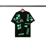 We11 Done T Shirts L Men's and Women's Same Letter Printing Loose Cotton