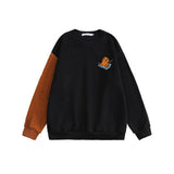 Preppy Aesthetic Sweatshirt Autumn Winter Sweater Coat for Men