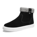Men's Martin Boots Men's Winter Velvet Warm Cotton Shoes Short Tube