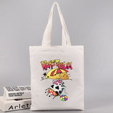 Stranger Things Hellfire Club Handbag Cartoon Printed Canvas Bag One Shoulder Fashion Portable Shopping Bag