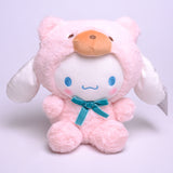 My Melody Plush Cartoon Transformation Bear Melody Cinnamoroll Babycinnamoroll Pom Pom Purin Cute Sitting Posture Plush Toy Doll Kulomi