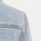 Brown Cropped Varsity Jacket Short Jacket Denim Jacket