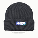Toboggan Hat Women's Autumn Letters Winter Warm Men