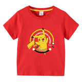 Children Pokemon Pikachu T Shirt Short Sleeve T-shirt Men 'S Top