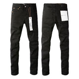 Purple Brand Jeans Black Color & Pleats Basic Style Jeans