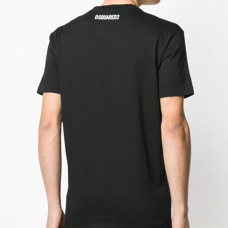 Dsq2 T Shirt Map Printed Short Sleeve T-shirt round Neck Men and Women