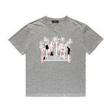 Amiri T Shirt Printed Casual Hip Hop round Neck Short Sleeve T-shirt
