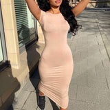 Victoria Beckham Dresses Women's Spring round Neck Dress