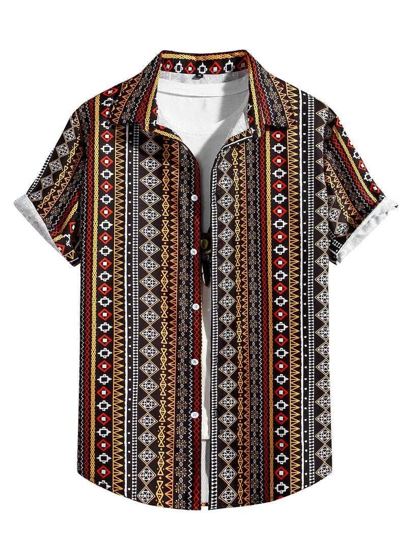Men Hawaii Shirts Men's Casual Shirt Summer Top