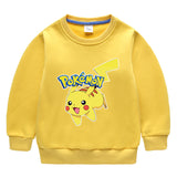 Children Pokemon Pikachu Hoodie Fleece Lined Padded Warm Keeping Sweatshirt