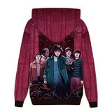 Stranger Things Hoodie Stranger Things Series 3D Sweatshirt Cosplay Anime 3D Printed Thickening Fleece-Lined Hoodie