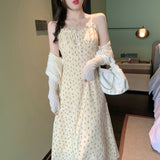 Marilyn Monroe Dress Women's Floral Dress for Spring and Autumn