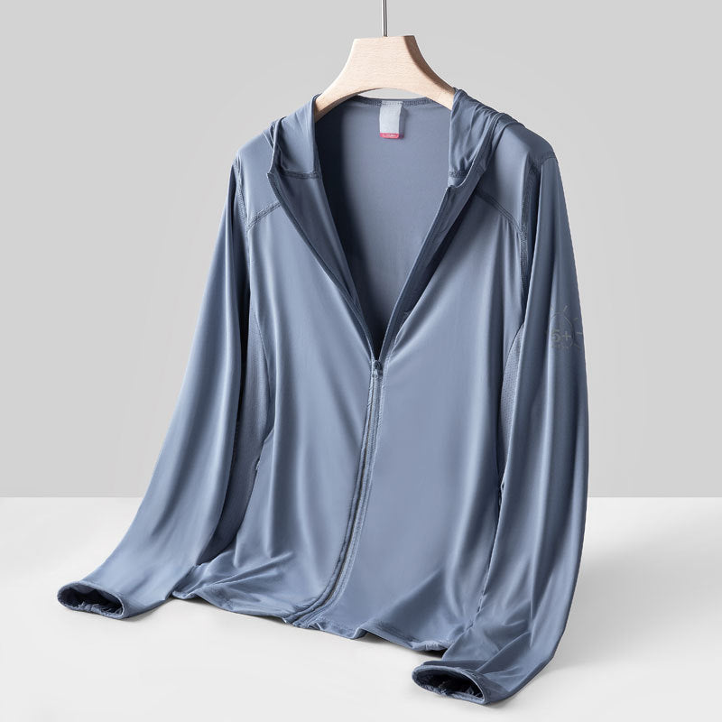 Sun Resistant Clothes UPF50 Ice Silk Mesh Breathable Sun Protection Clothing Outdoor Cycling