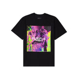 Purple Brand T Shirts Casual Short Sleeve Loose round Neck Print Black T-shirt