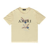 Amiri T Shirt Casual Hip Hop round Neck Short Sleeve T-shirt