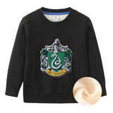 Children Boy Co Ord 2 Piece Set Fleece-Lined Thick Round Neck Children's Sweater