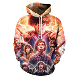 Stranger Things Hoodie Spring and Autumn 3D Digital Printing Casual Sweatshirt Hoodie