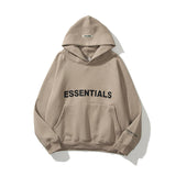 Men Graphic Hoodie Fear of God Essentials Print Three-Dimensional Letter Sweater Fog Men and Women Couple Sweater