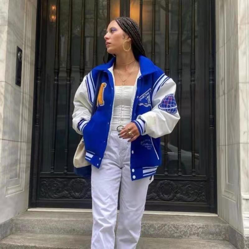 Alaska Varsity Jacket Men's Autumn and Winter Baseball Uniform Sports Jacket Jacket