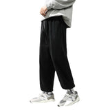 Mens Corduroy Pants Hong Kong Style Pants Men's Autumn Loose Sports Casual Pants