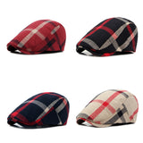Check Beret Hat Men's New Summer Breathable Men's Sun Hat