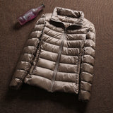 Women Winter Coats Puffer Jacket Down Coat Fall/Winter Lightweight Down Jacket Women's Short Stand Collar Winter Clothing Coat