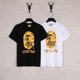 Shark Print T Shirt Spring And Summer Ape Head Joint Name Jesus Survival Chicken Couple Short Sleeve T-Shirt