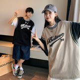 Baggy Baseball Jersey Baseball Short-Sleeved T-shirt Men's Summer