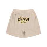 Drew House Smiley Shorts Fashion Brand High Street Fashionable Loose Beach Shorts