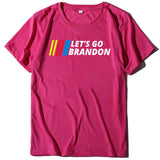 Let's Go Brandon T Shirt Letter Print Short-Sleeve T-shirt for Women