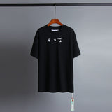 Off Whtie T Shirts Dissolved Arrow Men And Women Same Style Fashion Brand Short Sleeve