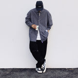 Mens Corduroy Pants Japanese Cityboy Autumn and Winter Thick Male Wide Leg Loose Casual Trousers