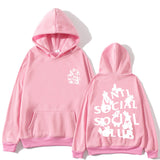 Anti Social Club Hoodie Printed Hoodie Fashion