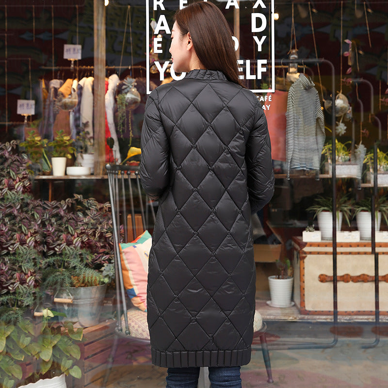 Women Winter Coats Puffer Jacket Down Coat Lightweight Down Jacket Female Stand Collar White Duck Down Coat