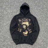 Saint Michael Hoodie Vintage Hoodie Redemption Original Sin Pattern Distressed