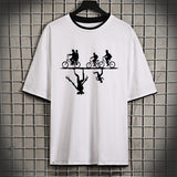 Stranger Things T Shirt Stranger Things Stranger Things Short Sleeve T-shirt Men's and Women's Loose Casual Large Size Couple Cotton Summer