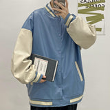 Jock Jacket PU Leather Men's Spring and Autumn Casual Jacket Loose All-Matching Men's Clothing Coat