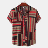 Men Beach T Shirts Summer Casual Beach Holiday Floral Print