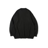 Mens Fall Outfits Love Letter Graffiti Couple Knitted Pullover Top Loose Hanging Shoulder Sweater
