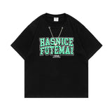 Men's T-Shirt Summer Men's Letter Printed T-shirt Casual Short Sleeve